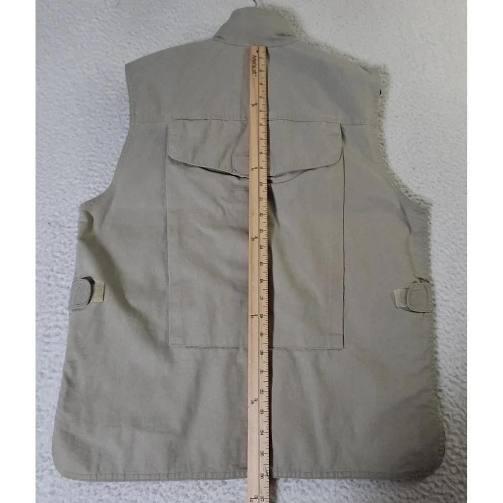 Vintage Banana Republic Vest Mens M Safari‎ Fishing Khaki Beige Tackle Utility